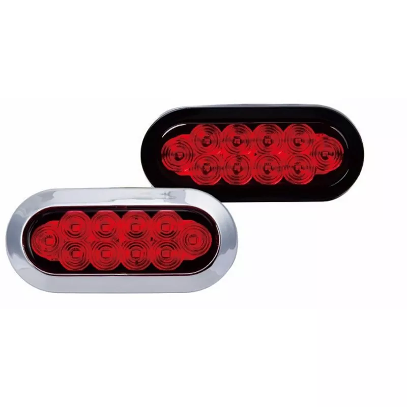 Lampu treler permukaan merah bujur 6 inci