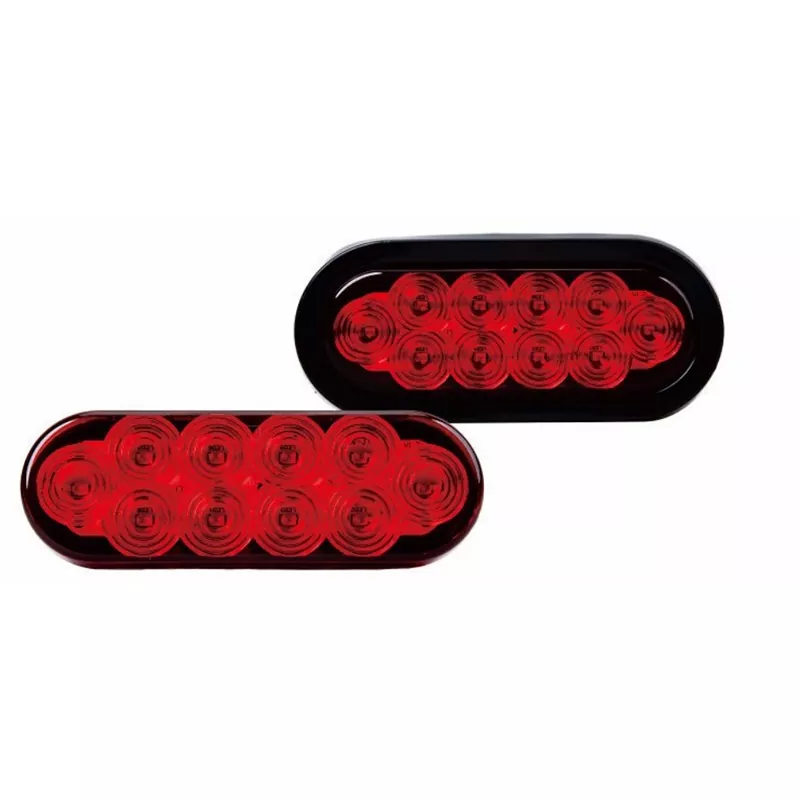 Lampu treler grommet merah bujur 6 inci