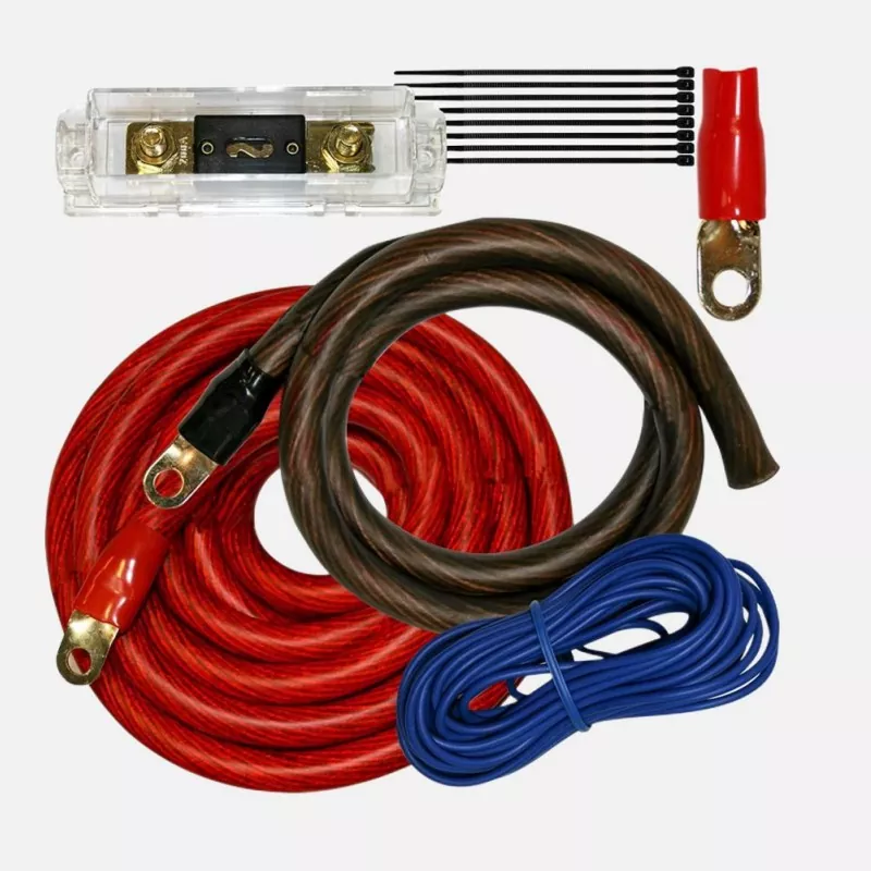 Kit kabel kuasa audio kereta